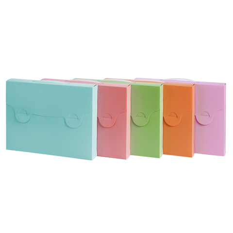 Valigetta in PPL Favorit 38×29 cm in colori assortiti pastel – conf. da 5 pezzi – 400119529