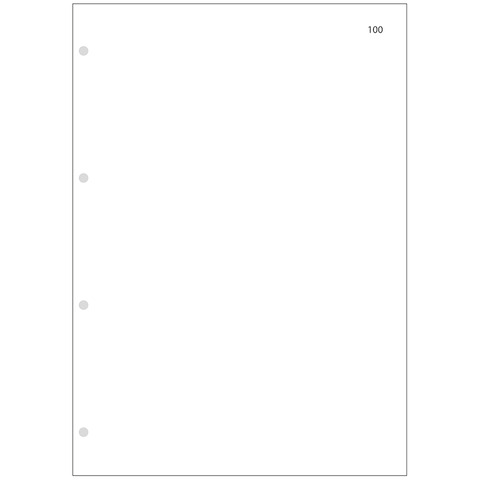 Interno bianco numerato 1/100 O.C.L. 100 fogli – 0712
