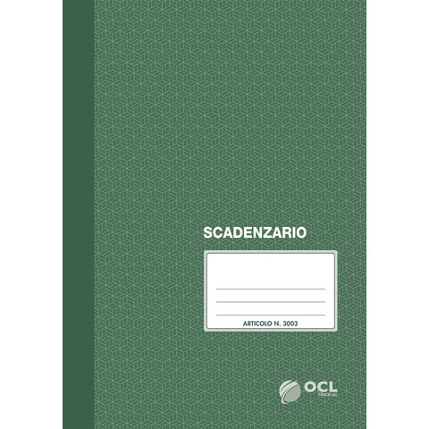 Registro scadenzario O.C.L. 21×29,7 cm 24 fogli – 3003