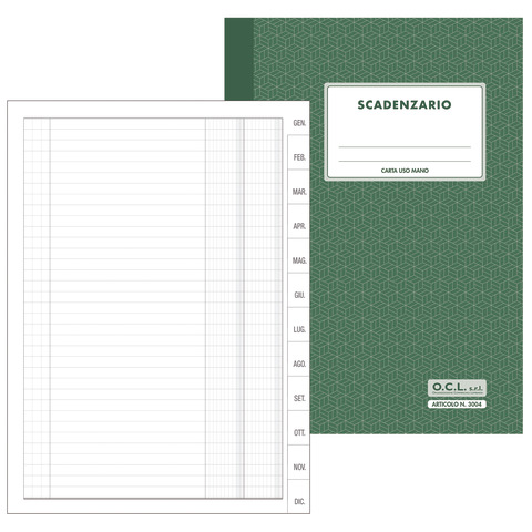 Scadenzario O.C.L. 17×24 cm 24 fogli – 3004