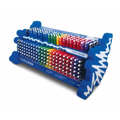 Espositore 220 penne a sfera Tratto Cancellik – colori assortiti con inchiostro cancellabile – F817700