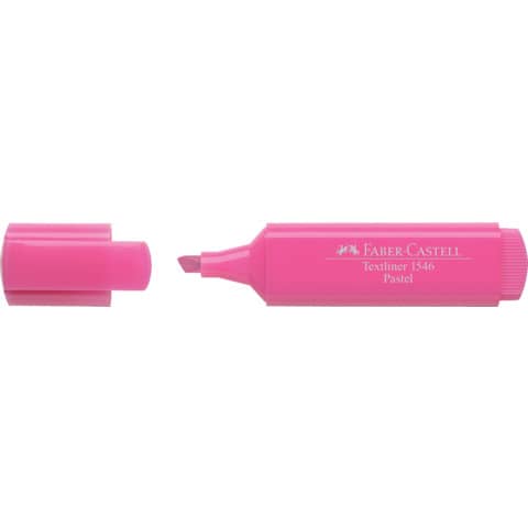 Evidenziatore Faber-Castell Textliner 1546 – conf. 10 pz – colore pastel rosa – 154654