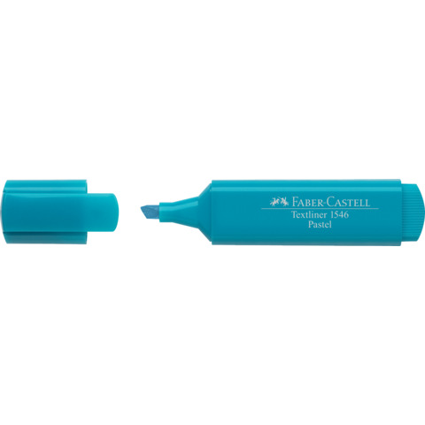 Evidenziatore Faber-Castell Textliner 1546 – conf. 10 pz – colore pastel turchese – 154658