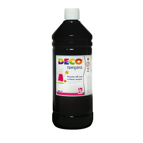 Tempera in flacone Deco 500 ml – nero – PF550/02