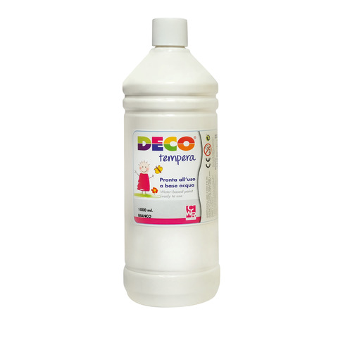Tempera in flacone Deco 1 L – bianco – 08808/01