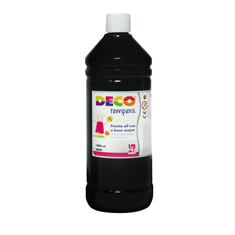 Tempera in flacone Deco 1 L – nero – 08808/02