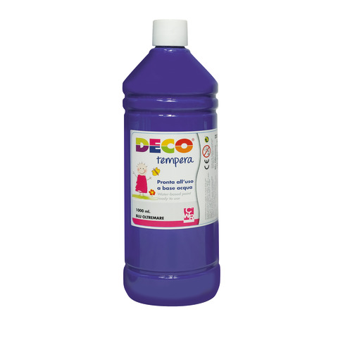 Tempera in flacone Deco 1 L – blu oltremare – 08808/10