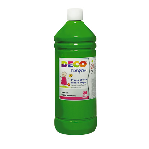 Tempera in flacone Deco 1 L – verde brillante – 08808/14