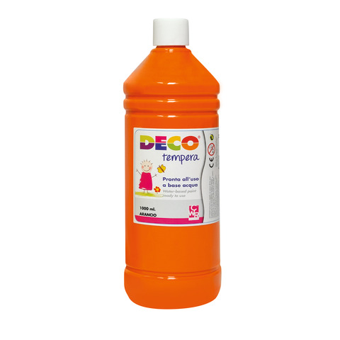 Tempera in flacone Deco 1 L – arancio – 08808/17