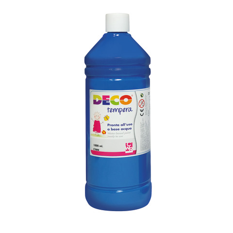 Tempera in flacone Deco 1 L – ciano – 08808/21