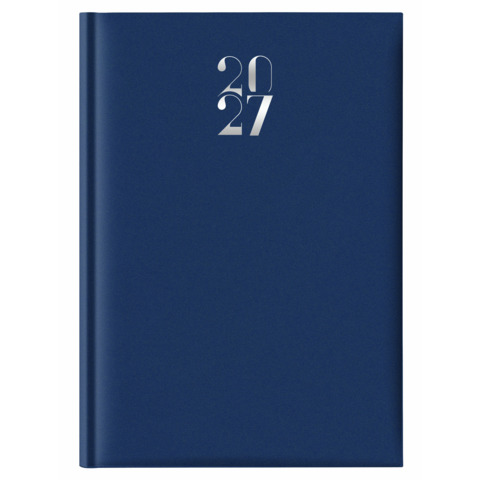 Agenda settimanale 2027 Egadi s/d abbinati copertina gommata A4 blu – 27-524FT-C10