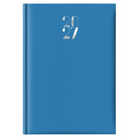 Agenda settimanale 2027 Egadi s/d abbinati copertina gommata A4 azzurro – 27-524FT-C06