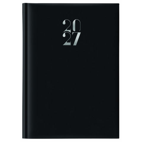 Agenda giornaliera 2027 Egadi s/d separati copertina gommata 17×24 cm nero – 27-350FT-C01