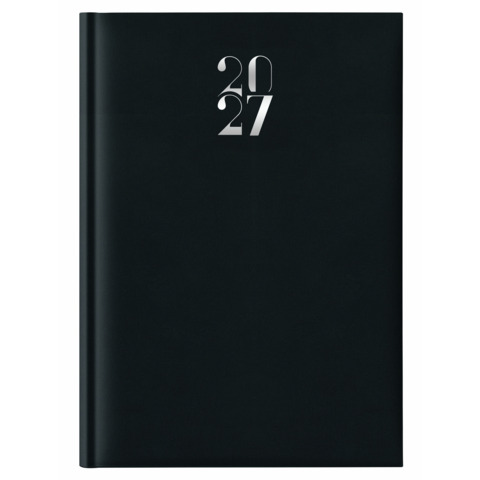 Agenda settimanale 2027 Egadi s/d abbinati copertina gommata A4 nero – 27-524FT-C01