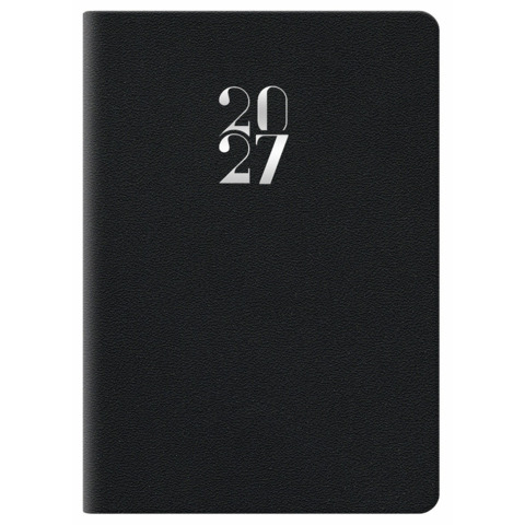 Agenda bigiornaliera tascabile 2027 Egadi s/d abbinati copertina gommata 7×10 cm nero – 27-110FT-C01