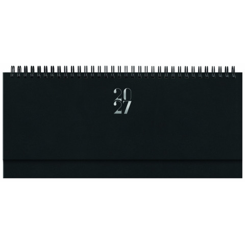 Planning settimanale spiralato 2027 Egadi copertina gommata 29,8×10,5 cm nero – 27-430FT-C01