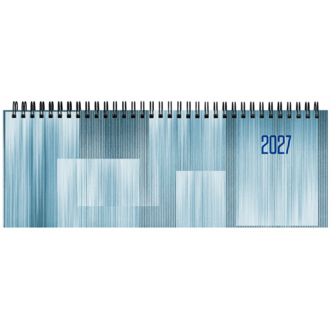 Planning settimanale spiralato 2027 Spiraplast 29,8×10,5 cm azzurro 27-430OY-C01