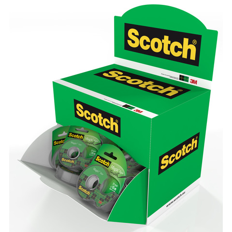 Espositore 72 nastri adesivi Scotch® Magic maxi chiocciola – 19 mm x 15 m – 7100131818
