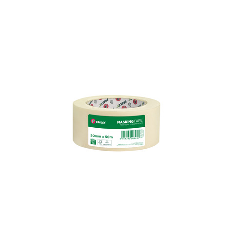 Nastro carta per mascheratura Fralex – 50 mm x 50 m – colore avorio – 60SF080050WP1594P