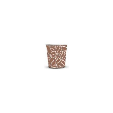 Bicchieri in carta e PE Dopla Green serigrafati ”MOKA” – 180 ml / 6 oz bianco – conf. 50 pz – 42196