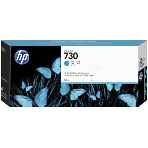 Cartuccia HP Ink 730 – 300 ml ciano P2V68A