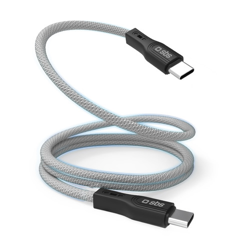 Cavo magnetico SBS 60W Type-C – lunghezza 1 m – grigio TECABLETCCMAG