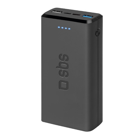 Powerbank SBS 20.000 mAh 2 USB 2.1 A – nero – TTBB20000FASTK