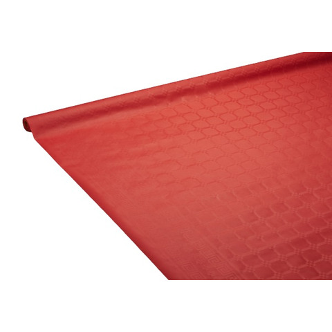 Tovaglia a rotolo Le Nappage 1,18×25 m in carta damascata rosso 9058