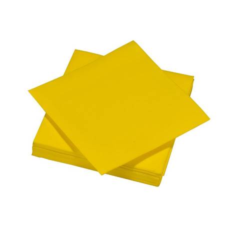 Tovaglioli monouso Le Nappage in airlaid carta a secco 40×40 cm conf. 50 pz giallo canarino – 8106