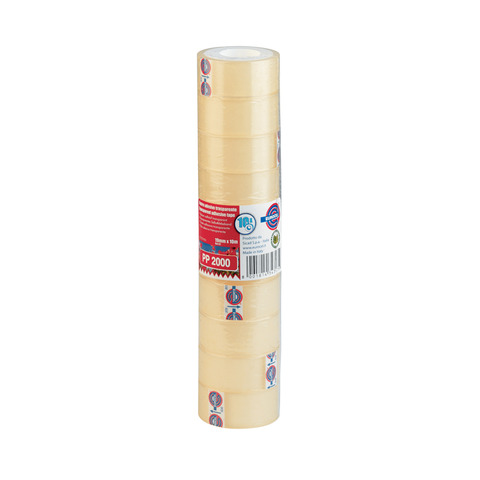 Nastro adesivo Eurocel PP2000 19 mm x 10 m – torre da 10 rotoli – 001092188