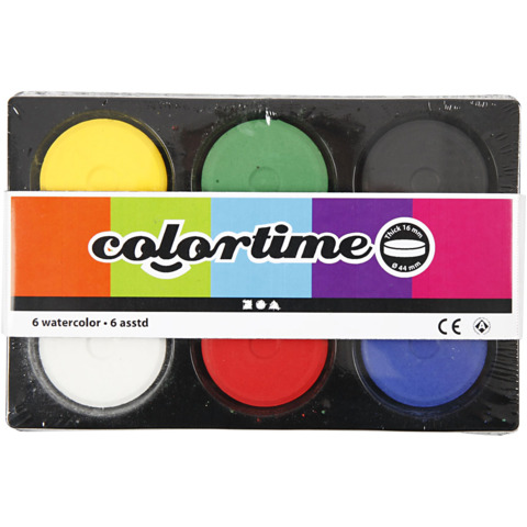 Watercolor – primary colours diametro 57 mm – 19 mm Creativ Company 19 mm 34576