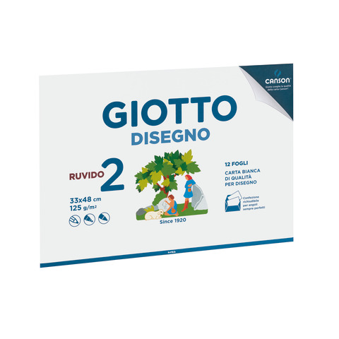 Album da disegno Giotto 2 33×48 cm – 12 ff 125 g – conf.10 pz – ruvido F583200