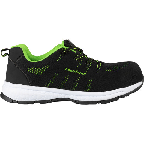 Scarpe antinfortunistiche Goodyear in tessuto knit GY ACID S1P nero-verde TG.39 – 726239