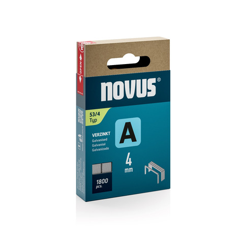 Punti tipo A 53/4 Novus per fissatrice conf. 1800 pz – a filo sottile H205304
