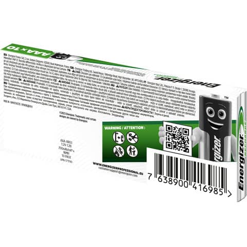 Batterie ricaricabili Energizer Power Plus Rech DP10 AAA 700 mAh – conf. 10 pz – E300850100