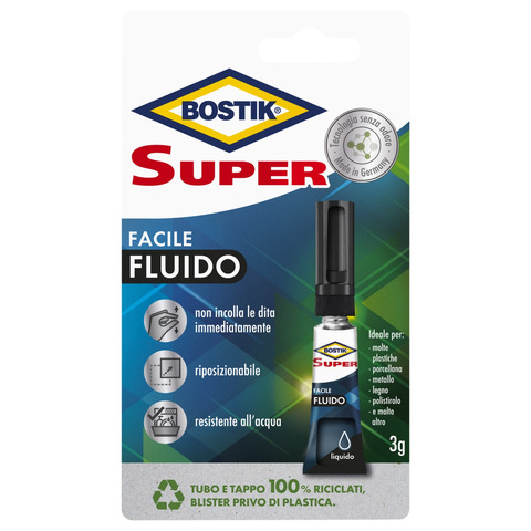 Adesivo universale istantaneo Bostik Odor Free 3 g – Super Facile Fluido 7003418