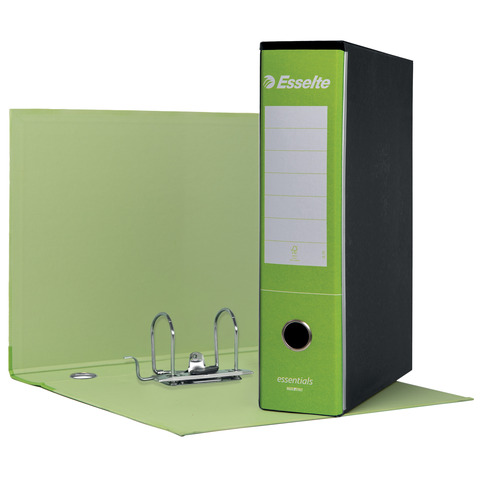 Registratore protocollo Esselte Essentials G75 23×33 cm dorso 8 cm verde chiaro – 390775600