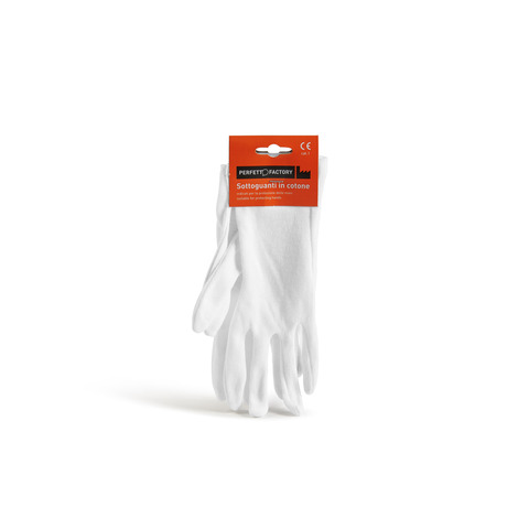 Guanti da lavoro in cotone Perfetto Style 2 per pulizia professionale – TG unica – DPI Cat. I – conf. 12 pezzi