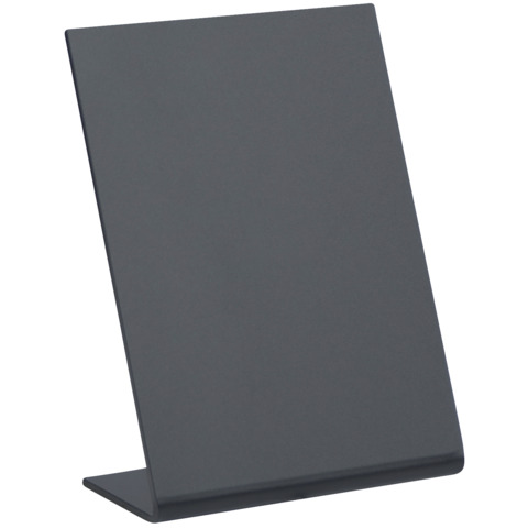 Lavagnette da tavolo a L Securit® in acrilico nero – A7 – conf. 5 pezzi – TBA-BL-A7
