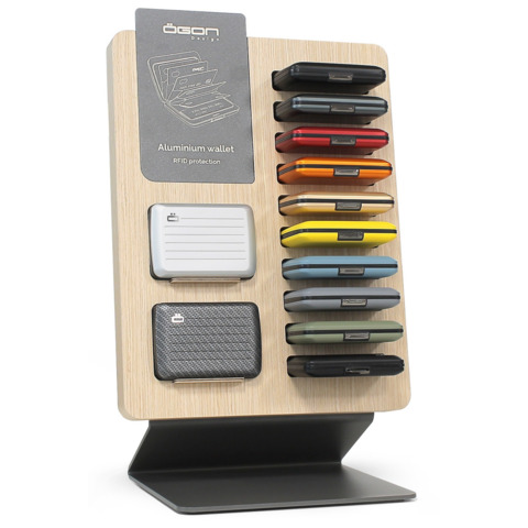 Espositore 12 portafogli Smart Case Ogon V2 – colori assortiti – O001097