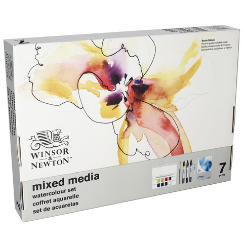 Confezione Winsor&Newton Mixed media Wtaecolour Set – 7 pezzi – soggetti assortiti – 0290181