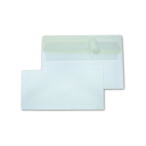 Busta Blasetti Strip 90 senza finestra – 90 g/m² lembo strip 11×23 cm – bianco – conf. 500 pz – 0048