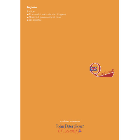 Maxi quaderno Logos Quirebook A4 – 80 g/m² – 40 ff – RQ – arancione – inglese primario