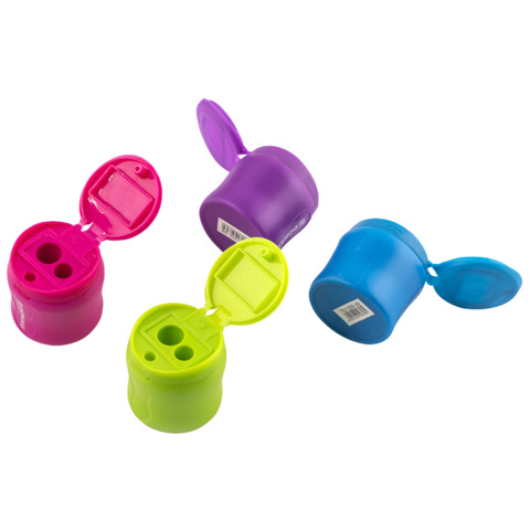 Espositore 12 temperamatite a 2 fori con serbatoio Donau in colori assortiti – 330374912