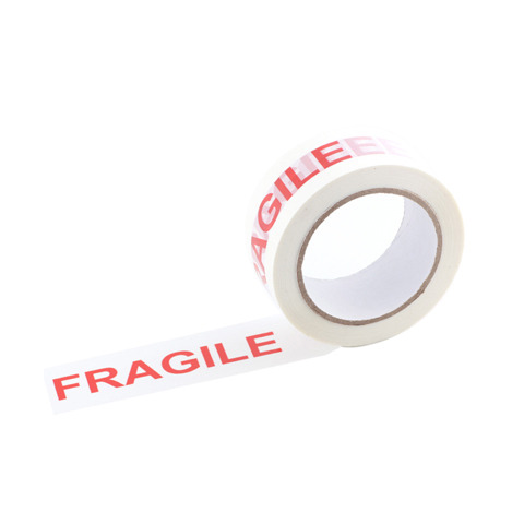Nastro adesivo scritta ‘FRAGILE’ bianco/rosso Q-Connect – conf. 6 pezzi – 48 mm x 66 m – KF11206