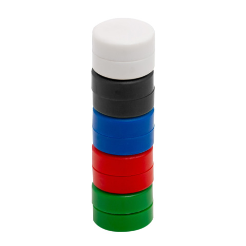 Magneti per lavagne bianche 20 mm Q-Connect colori assortiti – conf. 10 pezzi –  – KF02637