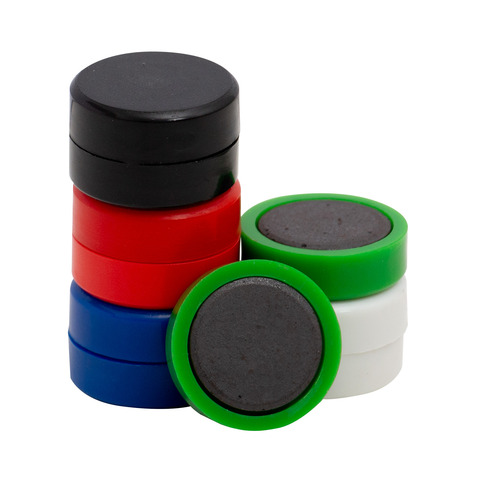 Magneti per lavagne bianche 25 mm Q-Connect colori assortiti – conf. 10 pz – KF02643
