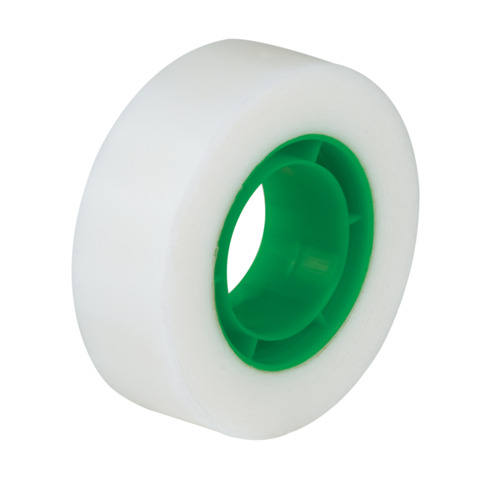 Nastro adesivo scrivibile Q-Connect in PPL opaco trasparente – 19 mm x 33 m – torre da 8 rotoli – KF15241