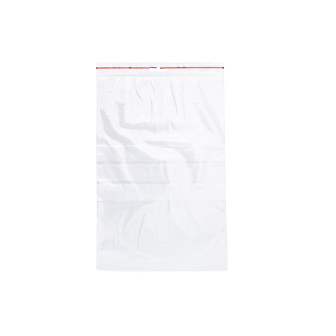 Buste trasp. chiusura grip in LDPE 50 μm Q-Connect con banda scrivibile – cont. alimentare – conf. 1000 pz – 20×30 cm