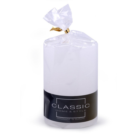 Candela a colonna rustica Donau Home 70×100 mm bianco 45337111-14